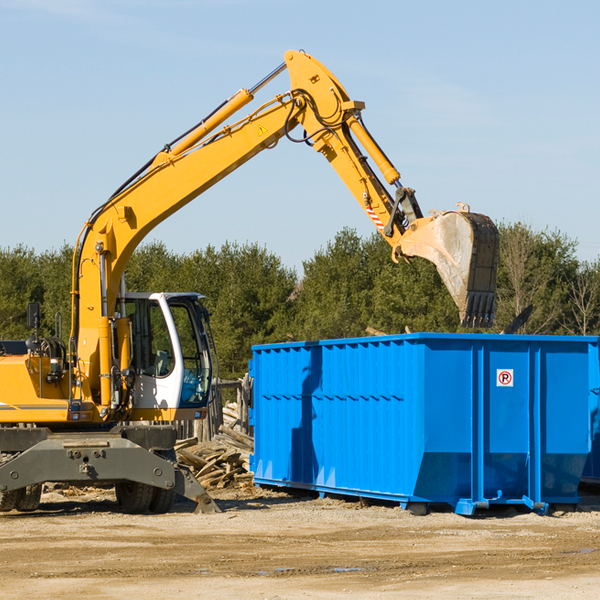 what size residential dumpster rentals are available in Pasco